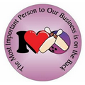 I Love Bowling Photo Hand Mirror (2.5" Diameter)